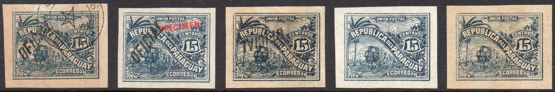 Paraguay 1886 Official First Printing feature